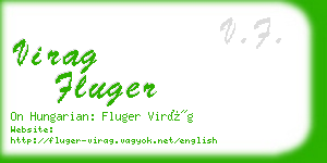 virag fluger business card